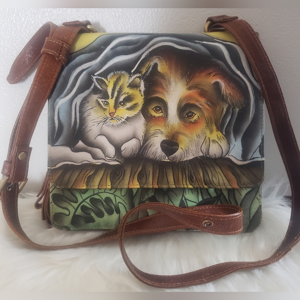 NWOT HAND PAINTED SHARIF CROSSBODY